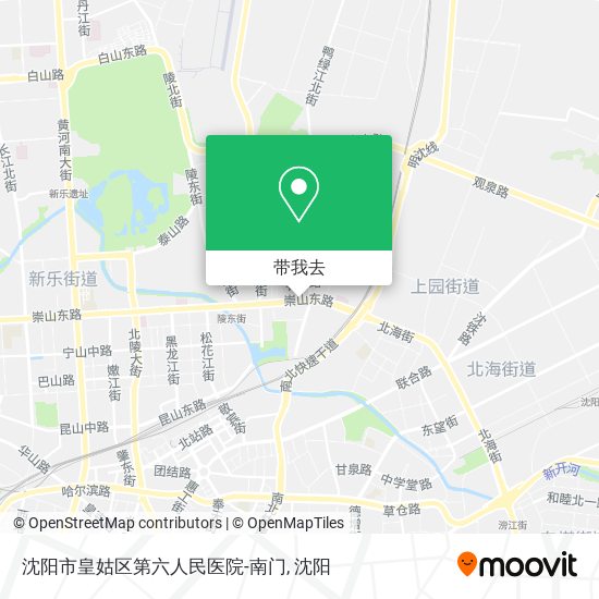 沈阳市皇姑区第六人民医院-南门地图