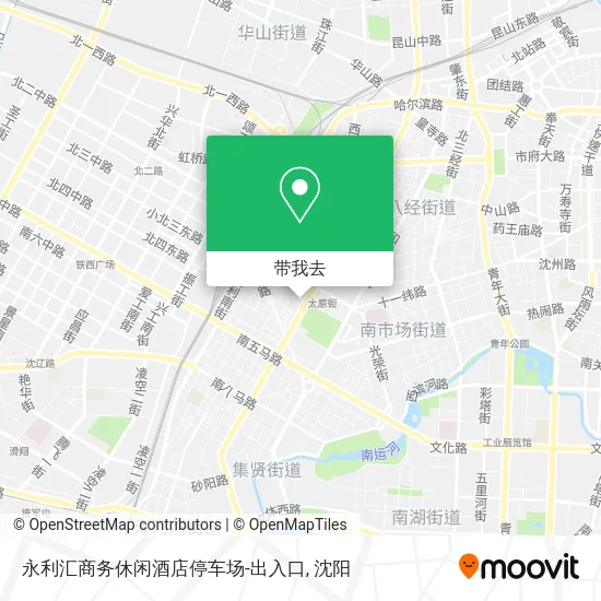 永利汇商务休闲酒店停车场-出入口地图