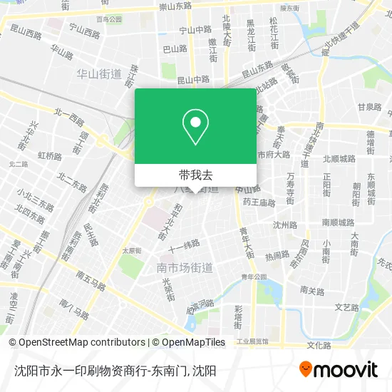 沈阳市永一印刷物资商行-东南门地图