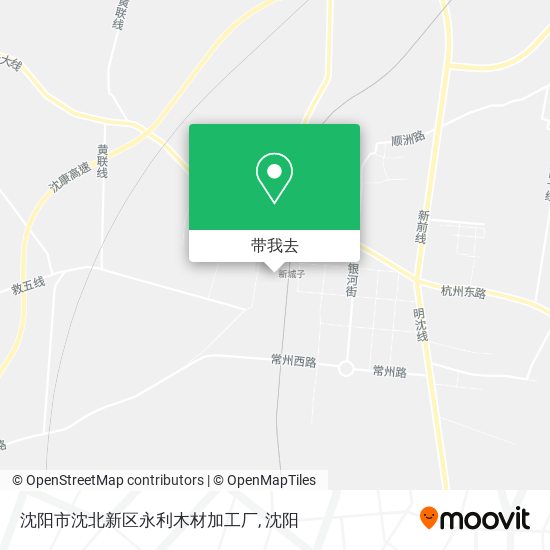 沈阳市沈北新区永利木材加工厂地图