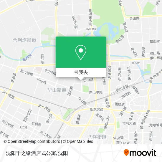 沈阳千之缘酒店式公寓地图