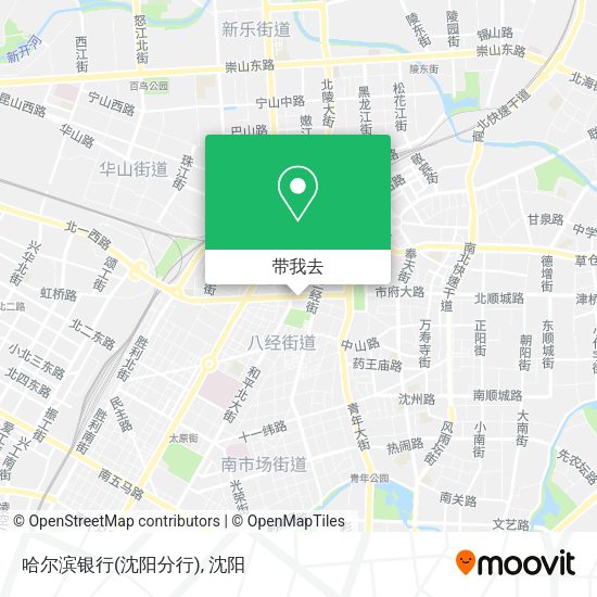 哈尔滨银行(沈阳分行)地图