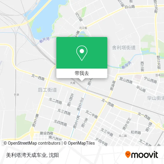 美利塔湾天成车业地图