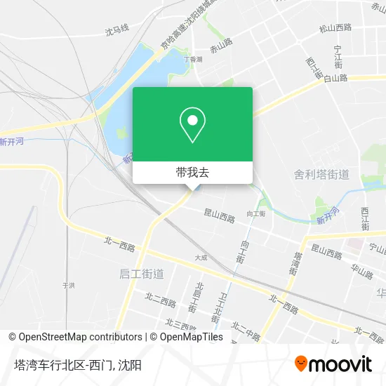 塔湾车行北区-西门地图