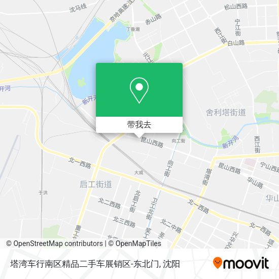 塔湾车行南区精品二手车展销区-东北门地图