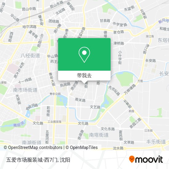 五爱市场服装城-西7门地图