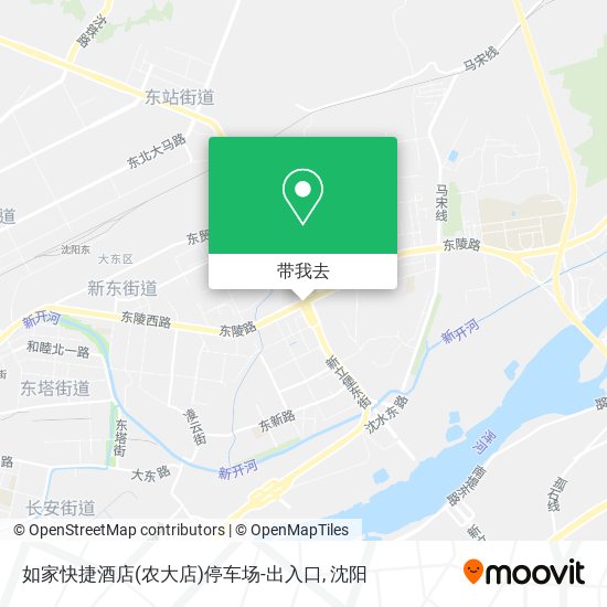 如家快捷酒店(农大店)停车场-出入口地图