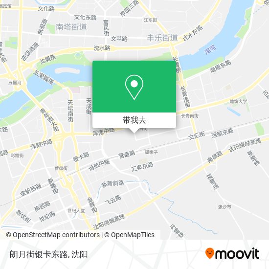 朗月街银卡东路地图