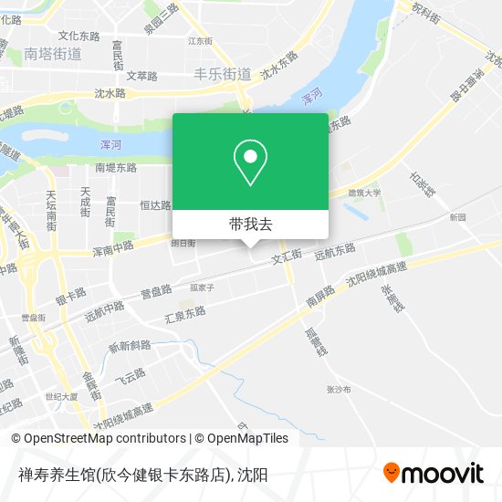 禅寿养生馆(欣今健银卡东路店)地图