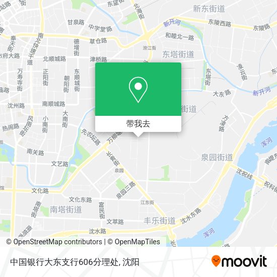 中国银行大东支行606分理处地图