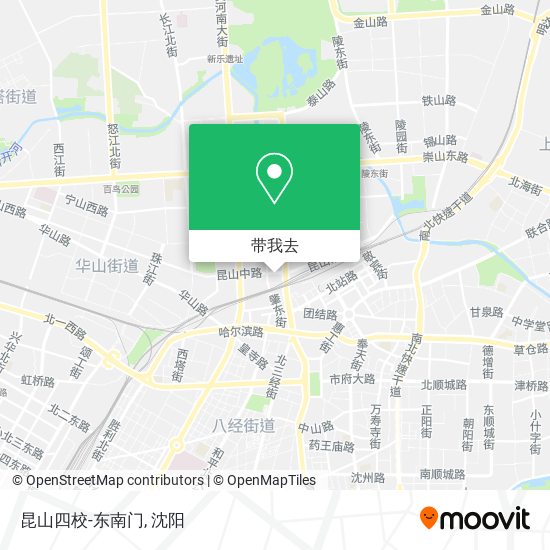 昆山四校-东南门地图