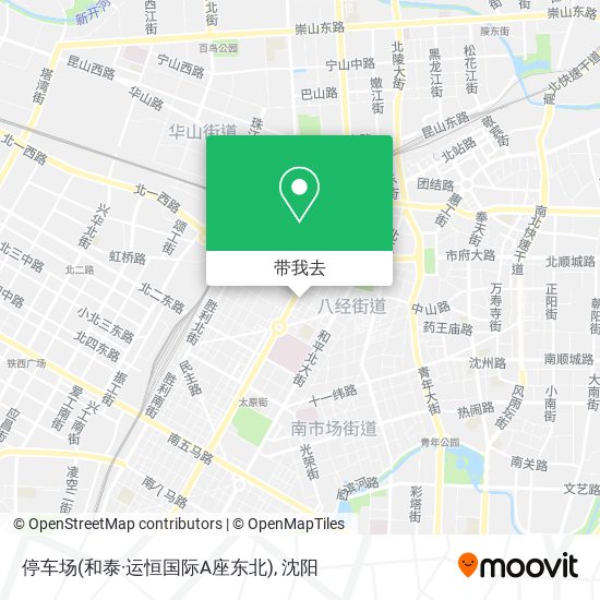 停车场(和泰·运恒国际A座东北)地图