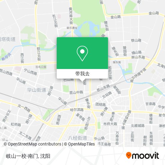岐山一校-南门地图