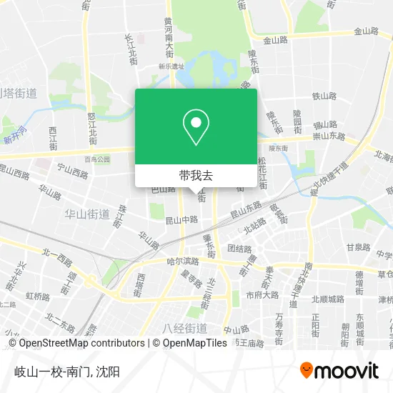 岐山一校-南门地图
