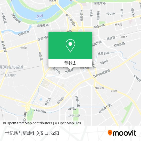 世纪路与新成街交叉口地图
