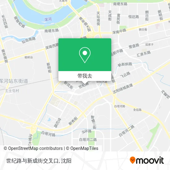 世纪路与新成街交叉口地图