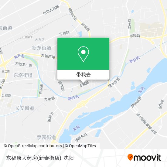 东福康大药房(新泰街店)地图