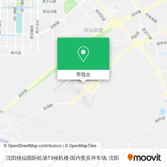 沈阳桃仙国际机场T3候机楼-国内贵宾停车场地图