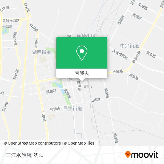 三江水旅店地图