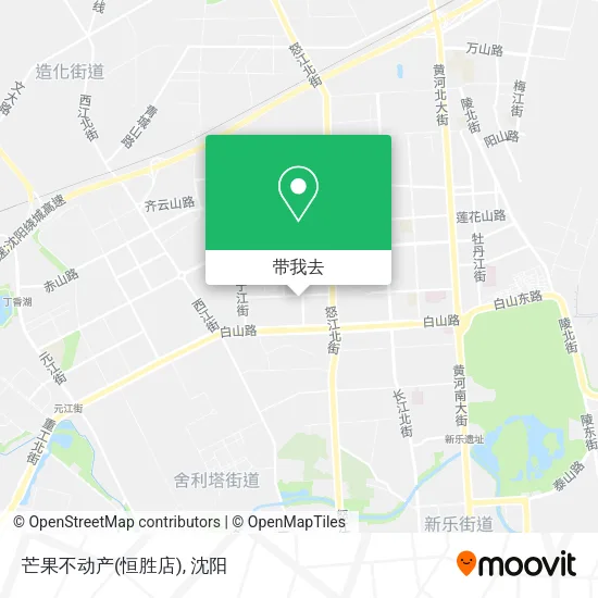 芒果不动产(恒胜店)地图