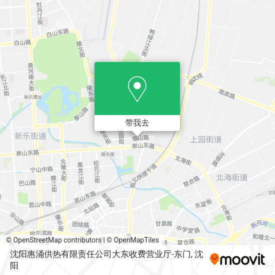 沈阳惠涌供热有限责任公司大东收费营业厅-东门地图