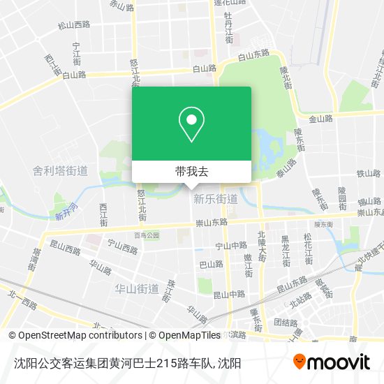 沈阳公交客运集团黄河巴士215路车队地图