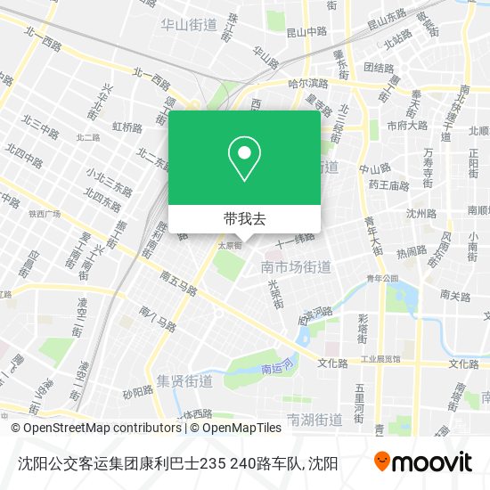 沈阳公交客运集团康利巴士235 240路车队地图