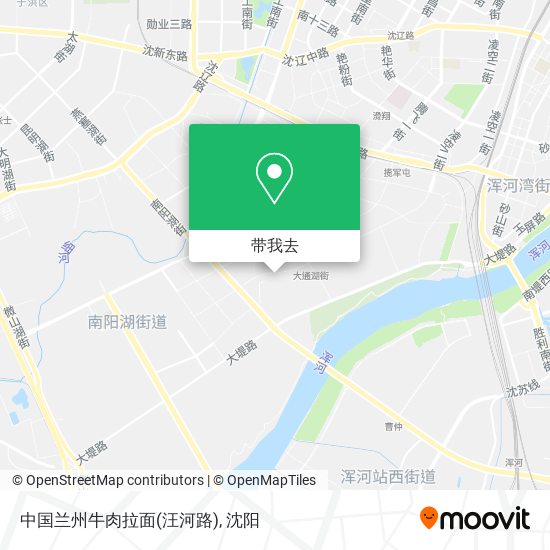 中国兰州牛肉拉面(汪河路)地图
