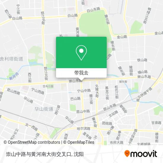 崇山中路与黄河南大街交叉口地图