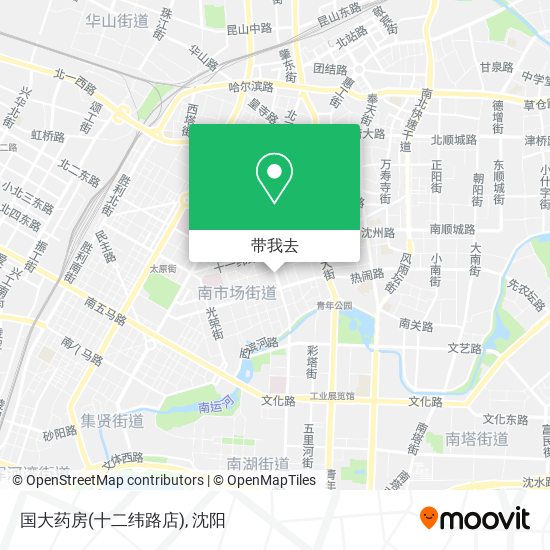 国大药房(十二纬路店)地图