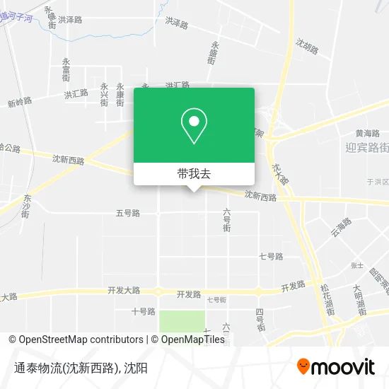 通泰物流(沈新西路)地图