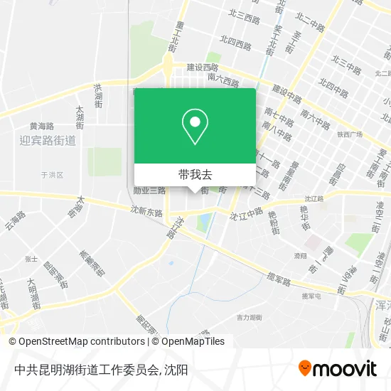 中共昆明湖街道工作委员会地图