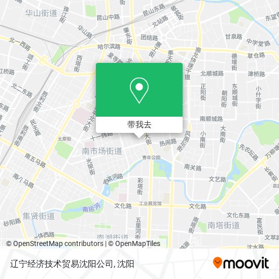 辽宁经济技术贸易沈阳公司地图