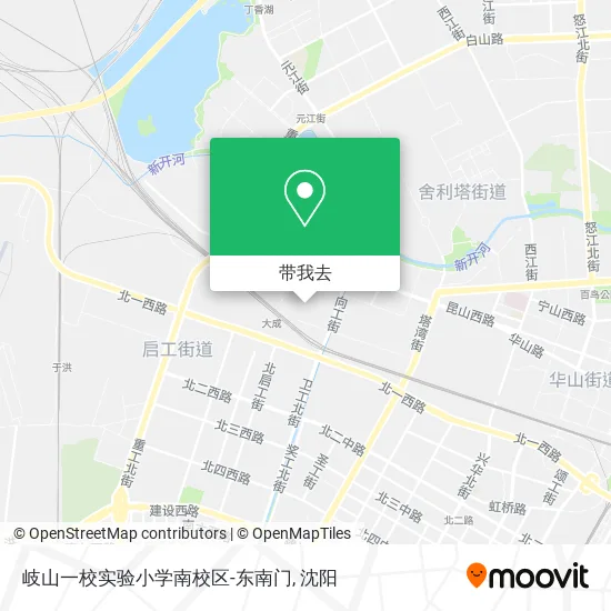 岐山一校实验小学南校区-东南门地图