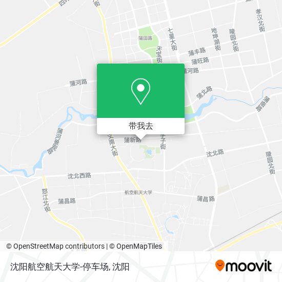沈阳航空航天大学-停车场地图