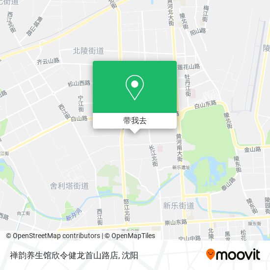 禅韵养生馆欣令健龙首山路店地图