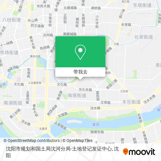 沈阳市规划和国土局沈河分局-土地登记发证中心地图
