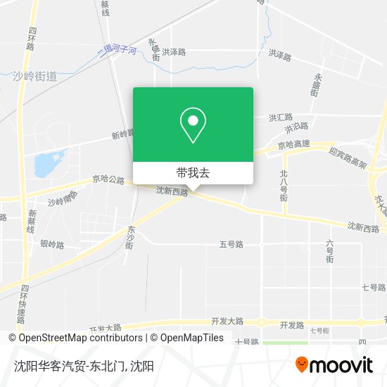 沈阳华客汽贸-东北门地图