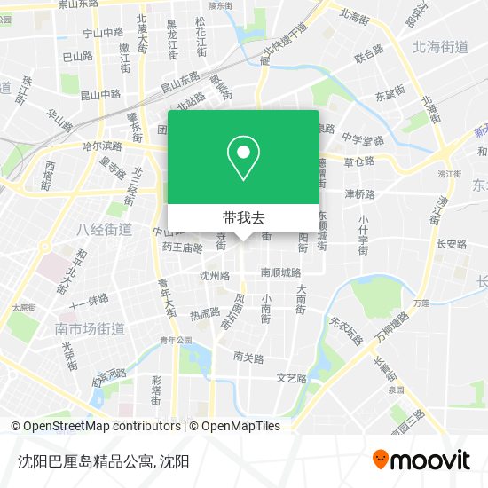 沈阳巴厘岛精品公寓地图