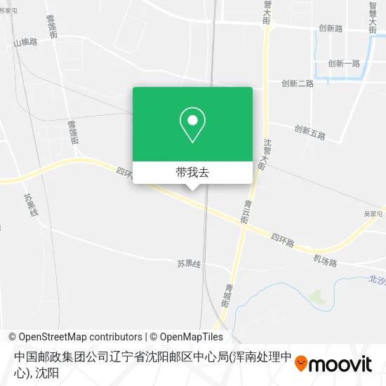 中国邮政集团公司辽宁省沈阳邮区中心局(浑南处理中心)地图