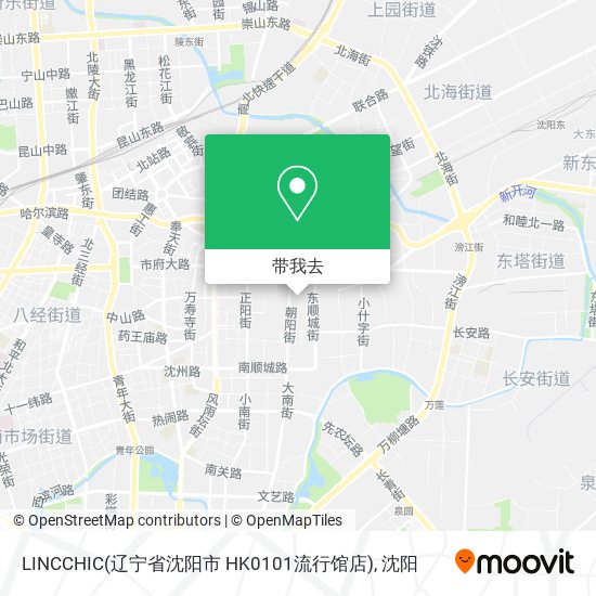 LINCCHIC(辽宁省沈阳市 HK0101流行馆店)地图