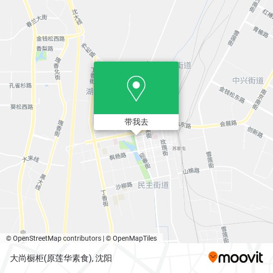 大尚橱柜(原莲华素食)地图