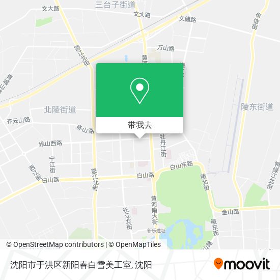 沈阳市于洪区新阳春白雪美工室地图