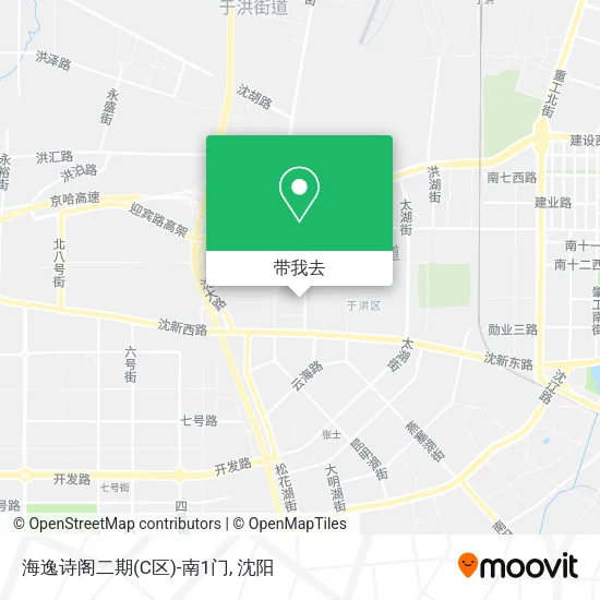 海逸诗阁二期(C区)-南1门地图