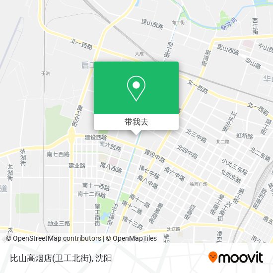 比山高烟店(卫工北街)地图