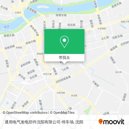 通用电气发电部件沈阳有限公司-停车场地图