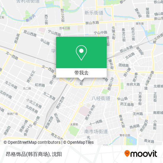 昂格饰品(韩百商场)地图