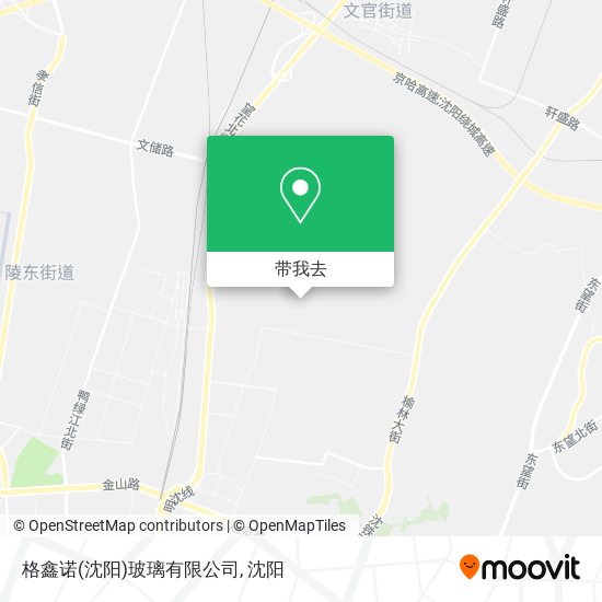 格鑫诺(沈阳)玻璃有限公司地图