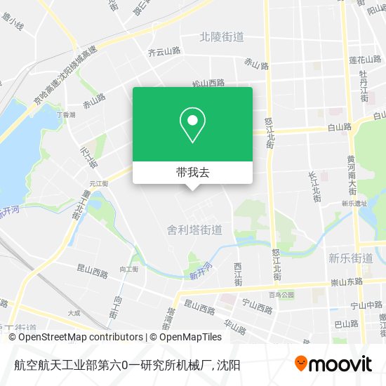 航空航天工业部第六0一研究所机械厂地图