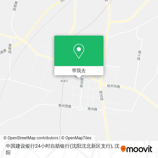 中国建设银行24小时自助银行(沈阳沈北新区支行)地图